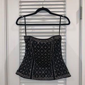 White House Black Market black corset top size 2